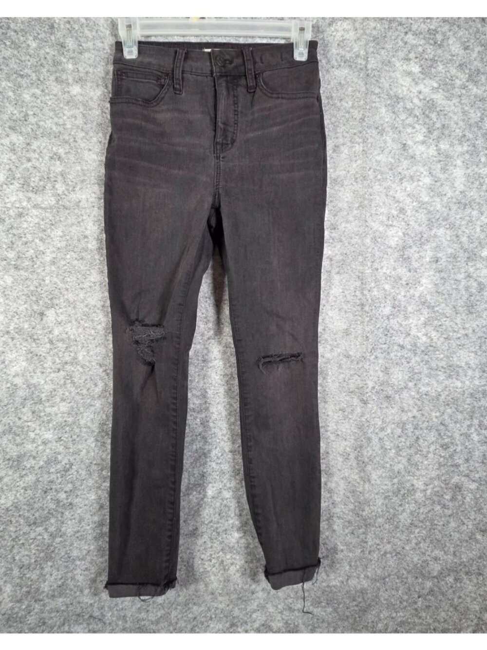 Madewell Curvy High-Rise Skinny Jeans Black Size 25P Petite Minimalist Clean Gir